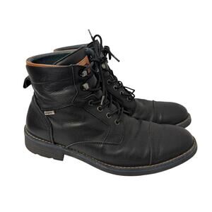 Pikolinos Men's York Boots Black Leather Size 8 Waterproof